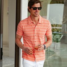 Criquet Terrycloth Button Down, Check Jaquard Coral, Size Small. The Epitome Of Laid-Back Summer Style. Pairs Well With Pools And Shaken Martinis. Supremely Cool And Comfortable. Sold Out Online! Never Even Taken Out Of The Package. Got 2 Of The Same Shirt As A Gift. Pink Button-up Camp Shirt For Summer, Pink Shirt With Spread Collar For Summer, Pink Summer Shirt With Spread Collar, Pink Spread Collar Shirt For Summer, Pink Polo Collar Top For Summer, Pink Spread Collar Top For Summer, Pink Top With Camp Collar And Button Closure, Pink Top With Button Closure And Camp Collar, Terry Cloth