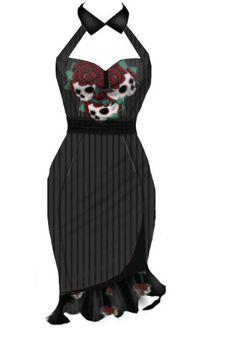 Rockabilly skull dress Rockabilly Skull, Tattoo Dress, Retro Stage, Floral Embroidery Dress, Skull Dress, Rockabilly Style, Skull Clothing, Hepburn Style