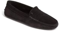 Tod's 'Gommini' Driving Moccasin Driving Moccasins, Penny Loafer, Driving Shoes, Pretty Shoes, Penny Loafers, Moccasins, Loafers Men, Penny, Rubber Sole