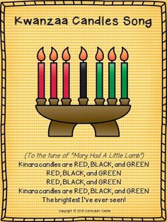 the kwanza candle song for kids