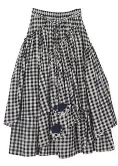 Art Black White Plaid Ruffled Patchwork Tie Waist A Line Skirt SummerFabric: Cotton 45%, Linen 55%Size & Fit: This garment fits true to size.Length: Size 3XL measures 35.88"from waist to hem.Waist:Fitted - elastic waist allows stretch Hip: Loosely Fitted. room for hips. Hand Wash Cold. Black Patchwork Cotton Skirt, Black Cotton Patchwork Skirt, Black Patchwork Tiered Skirt, Black Tiered Patchwork Skirt, Black Patchwork Skirt, Skirt Summer, Line Skirt, Art Black, White Plaid