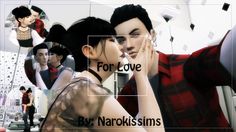 two people standing next to each other with the words for love and bar narkissims