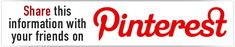 a red and white sign that says share this information with your friends on pinterest