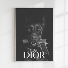 Doberman Poster, Luxury Poster, Digital Poster