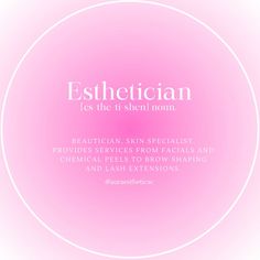 definition of esthetician @auraestheticsc #esthetician#esthetic#estheticianstudent#estheticianlife#pinkaesthetictheme#aura#auragradient#skincare#skincareroutine#skinhealth Esthetician Definition, Esthetician Student, Spa Room Ideas Estheticians, Facial Esthetician, Facial Esthetics, Esthetician Inspiration, Waxing Room, Becoming An Esthetician, Esthetician Quotes