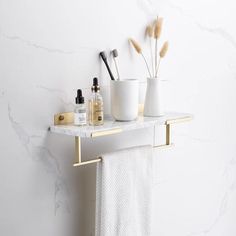 RAFI / MARBLE & BRASS SHELF - Handle Shop Couture