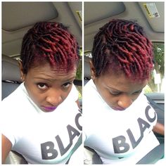 Short Sisterlocks, Fade Haircut Women, Short Loc Styles, Coiling Natural Hair, Sisterlocks Styles, Sleek Ponytail Hairstyles, Starter Locs