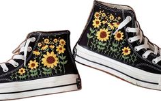 High-top Cotton Sneakers With Floral Embroidery, Casual Summer Sneakers With Appliques, Casual Sneakers With Appliques For Summer, Summer High-top Sneakers With Floral Embroidery, Casual Sneakers With Floral Applique For Spring, High-top Floral Embroidery Sneakers For Summer, Spring Casual Sneakers With Floral Applique, Casual Floral Applique Sneakers For Spring, Casual Embroidered Canvas Shoes For Spring