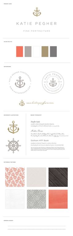 the logo and business card design for kate reicher