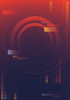 an abstract background with lines and circles