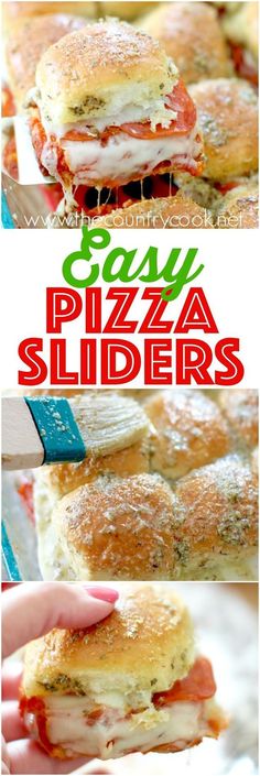 this easy pizza sliders recipe is the perfect appetizer for any family