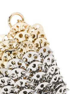 Paco Rabanne мини-сумка Iconic 1969 - Farfetch Luxury Metal Bags With Chain Strap, Luxury Metal Bag With Chain Strap, Metal Chain Link Bag With Gold Chain, Metal Bags With Gold Chain, Micro Bag, Metal Chain Link, Paco Rabanne, Bag Style, The Hand