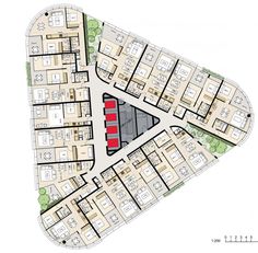 the plan for an apartment complex