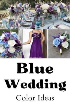 blue and purple wedding color ideas