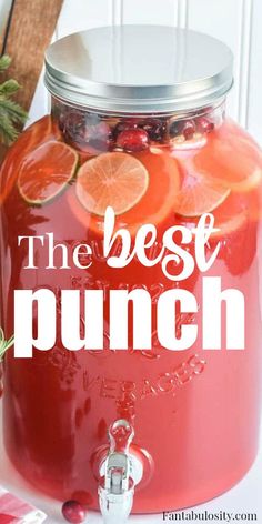 the best punch recipe in a mason jar