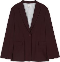 Burgundy Notch Lapel Blazer For Office, Notch Lapel Burgundy Blazer For Office, Burgundy Blazer With Suit Collar For Work, Burgundy Fall Suit For Workwear, Burgundy Business Blazer, Burgundy Notch Lapel Suit For Work, Burgundy Notch Lapel Blazer For Business Casual, Classic Red Blazer For Office Wear, Fall Burgundy Business Blazer