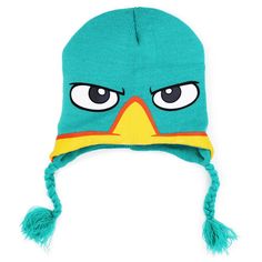 Give Your Best Agent P Impression With This Youth Perry Peruvian Hat. Perry, A Popular Character In The Popular Show Phineas And Ferb, Is Also Lovingly Known As Agent P. This Officially Licensed Peruvian Hat Features Perry's Face In The Front Of The Hat, And Would Be Perfect For Any Real Fan Of The Show! 100% Acrylic Playful Blue Winter Beanie, Cute Blue Knitted Hat, Cute Blue Winter Hat, Playful Blue Knitted Hat, Peruvian Hat, Sports Merchandise, Phineas And Ferb, Popular Shows, Kids Accessories