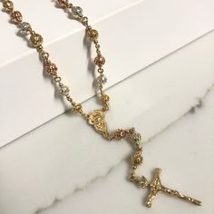 You Ca Either The Tricolor Rosary Or Gold Tone Rosary New!! Won’t Tarnish High Quality Size On The Last Picture Price Is Firm Mens Rosary, 15 Birthday, Higher Design, Mens Accessories Jewelry, Mens Gold, Tri Color, Rosary, Gold Tones, 18k Gold