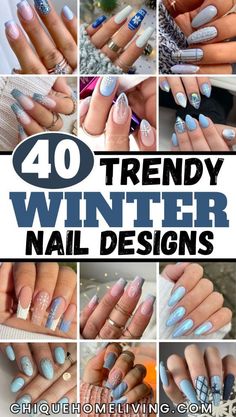 40 Super Cute Winter Nail Ideas You'll Love 83 40 Super Cute Winter Nail Ideas You'll Love Cute Winter Nail Ideas, Whimsical Nail Art, Hot Cocoa Cups, Cocoa Cups, Winter Nail Ideas, Elegant Snowflake, Minimalist Winter, Nail Looks, Gloomy Day