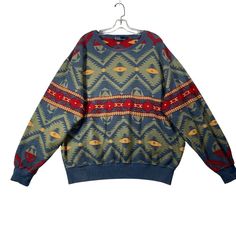 What You Are Buying: Vtg Polo Ralph Lauren Mens Pullover Sweatshirt Sweater Size Xl Aztec Native American Indian Navajo Multicolor Print Crew Neck Long Sleeve Heavyweight Condition: Excellent Pre-Owned Condition - No Flaws - Please Note, Item Measurements Are Approximate. Previous Washings May Change The Sizing. Please Compare The Flat Lay Measurements In The Pics To Your Favorite Garments To Ensure Fit Reasonable Offers Will Be Considered. Fast Shipping In The Usa Native American Print, Polo Ralph Lauren Sweater, Mens Pullover, Ralph Lauren Mens, Ralph Lauren Sweater, Pullover Men, Native American Indians, American Indian, Polo Ralph Lauren Mens