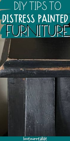 Follow these diy tips to distress painted furniture. From white chalk paint to black chalk paint and everything in between. Learn how to distress your pieces in a variety of ways. Black Chalk Paint Furniture, Black Distressed Furniture, White Distressed Furniture, Annie Sloan Furniture, Distressing Furniture, Annie Sloan Paint Colors, Distressing Painted Wood, Distressing Chalk Paint, Distressed Furniture Diy