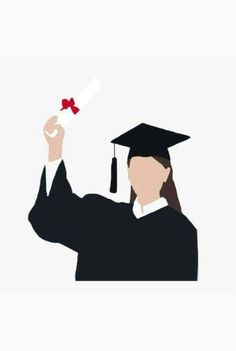 a person wearing a graduation cap and gown with a diploma in their hand, holding up a red ribbon