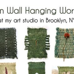 an image of weaving work that is featured in the article, what's my art studio in brooklyn, ny?