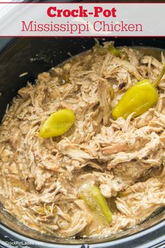 Mississippi Chicken, Mississippi Pot Roast, Pot Roast Recipes, Crockpot Recipes Slow Cooker, Dinner Recipes Crockpot, Crock Pot Cooking, Chicken Dishes Recipes, Roast Recipes