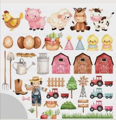 an image of farm animals and farm scenes