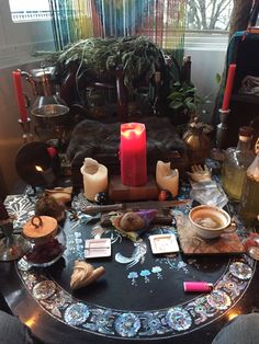 Witchy Room, Witch Room, Wiccan Decor, Wiccan Altar, Crystal Aesthetic, Pagan Altar, Witch Magic