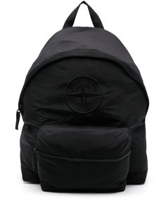 Stone Island Compass-motif Backpack - Farfetch Stone Island Bag, Latest Bags, Balenciaga Track, Office Bag, Balenciaga Triple S, Logo Tag, Derby Shoes, Men's Backpack, Stone Island