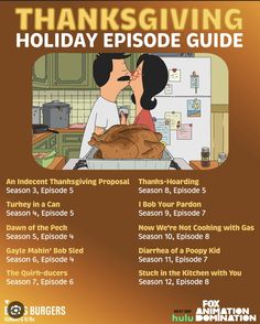 the thanksgiving episode guide for families to enjoy and share with each other in their kitchen