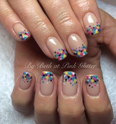 Dotty Nail Art, Dotty Nails, Nails Polka Dots, Bio Sculpture Gel Nails, Shellac Designs, Bio Sculpture Nails, Polka Dot Nail Designs, Beyond Imagination