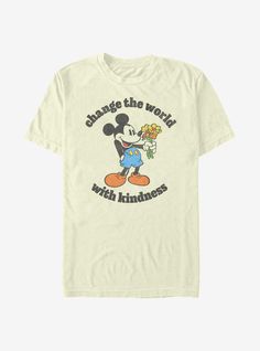 Disney Mickey Mouse Kindness T-Shirt Mens Disney Outfit, Disney Aesthetic Outfit, Mickey Food, Friends Change, Graphic Tee Design, Mickey Mouse And Friends, Men's Graphic T Shirt, Disney Outfits, Mickey And Friends