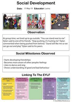 the flyer for social development is shown