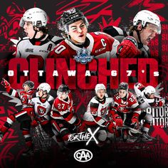 the ottawa red wings hockey team is featured in an advertisement for their upcoming game,