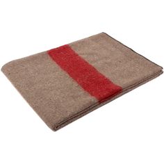 a brown and red blanket sitting on top of a white floor