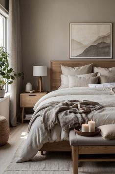 #girlsroom #bedroomideas #dormdecor #bohobedroom #bohochic #homedecortips Walnut Bedroom, Guest Bedroom Design, Decor Ideas Bedroom, Zen Bedroom, Minimalist Bedroom Design, Bedroom Decor Ideas, Master Bedrooms Decor, Bedroom Decoration, Minimalist Bedroom