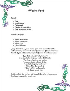 Wisdom #Spell Created by Moonlight Musings for #BOS, #Book of #Shadows Wisdom Spell, Magical Spells, Witch Board, Charmed Book Of Shadows, Under The Moonlight, Healing Spells, Wiccan Witch