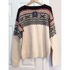 Nwt Vintage Polo Ralph Lauren Fair Isle Hand Knit Lambswool Sweater Size Xxl. Condition Is New With Tags. Shipped With Usps Priority Mail. Cream Jacquard Knit Winter Sweater, Cream Jacquard Knit Sweater For Winter, Cream Nordic Sweater With Fair Isle Pattern, Cream Wool Sweater With Fair Isle Pattern, Beige Fair Isle Pattern Sweater For Cold Weather, Cream Long Sleeve Sweater With Fair Isle Pattern, Beige Fair Isle Sweater For Cold Weather, Navy Blue Crewneck, Mens Sweaters