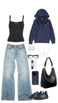 #outfits #outfitideasforwomen #trendy #aesthetic Essentials Clothing, Trendy Outfits For Teens, Trendy Aesthetic, School Looks, Simple Trendy Outfits, Mode Inspo