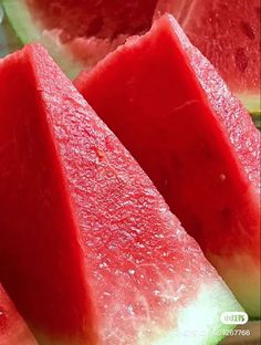 slices of watermelon on a plate ready to be eaten