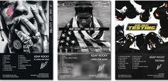 A$AP Rocky Poster Album Cover Limited Edition Posters (Set of 3) Unframed 8in x 12in(20x30cm) Paper Poster Bedroom Decor Office Room Decor Gift Rocky Poster, Ap Test, Poster Bedroom, A$ap Rocky, Office Room Decor, Bedroom Posters, Paper Poster, Office Room, Decor Office