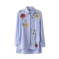 Material: Linen, CottonDecoration: EmbroiderySleeve Length: FullPattern Type: FloralCollar: Turn-Down CollarFabric Type: Woven Embroidered Long Sleeve Light Blue Blouse, Light Blue Long Sleeve Shirt With Floral Print, Blue Embroidered Collared Shirt, Blue Embroidered Collared Blouse, Blue Button-up Shirt With Floral Embroidery, Blue Embroidered Button-up Blouse, Blue Collared Shirt With Floral Embroidery, Blue Floral Embroidered Button-up Blouse, Blue Long Sleeve Blouse With Floral Embroidery