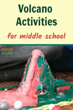 volcano activities for middle school with text overlay