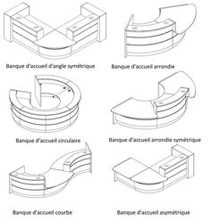 different types of furniture and their functions in the form of an oval table with curved edges