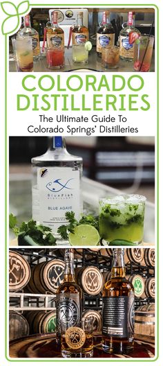 the ultimate guide to colorado spring's distilleries, including cocktails