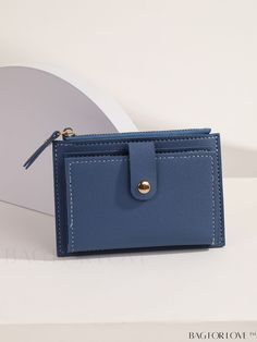 BagForLove - Compact Womens Short Wallet: Minimalist Foldable PU Coin Purse with Card Slots in Solid Colors Product Description Closure Type Zipper Color Blue Pattern Type Plain Material PU Leather Type Classic Card Holder Style Fashionable Features Lightweight Composition 100% Polyurethane Size Chart INCH CM Bag Height Bag Length Bag Width 3.7 inch 5.5 inch 0.2 inch Bag Height Bag Length Bag Width 9.5 cm 14 cm 0.5 cm Details Pictures Similar Products h2 { text-align: center; } /* æ¢è¡ */ li{ white-space: normal; word-break: break-all; word-wrap: break-word; } .red-box { width: 100%; display: flex; flex-direction: row; flex-wrap: wrap; justify-content: center; } .red-box > div { width: 190px; height: 250px; margin: 10px; } .red-box > div > a > img { width: 190px; height: 250px; } .size-b Trendy Blue Card Holder With Card Slots, Blue Coin Purse With Interior Card Slots, Light Blue Rectangular Bag With Card Slots, Light Blue Wallet With Card Slots For Everyday Use, Light Blue Rectangular Bags With Card Slots, Trendy Blue Wallets With Interior Card Slots, Trendy Blue Wallets With Card Slots, Blue Wallets With Interior Card Slots For Daily Use, Blue Wallets With Card Slots For Daily Use