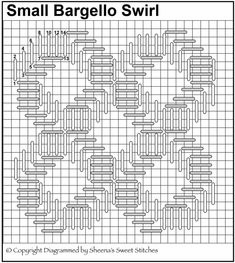 the small barcelo swirl pattern is shown in black and white