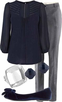 Style Outfit Work, Mode Casual, Trending Fashion Outfits, Professional Attire, Teacher Outfits, Looks Chic, Work Wardrobe, Grey Pants, Professional Outfits